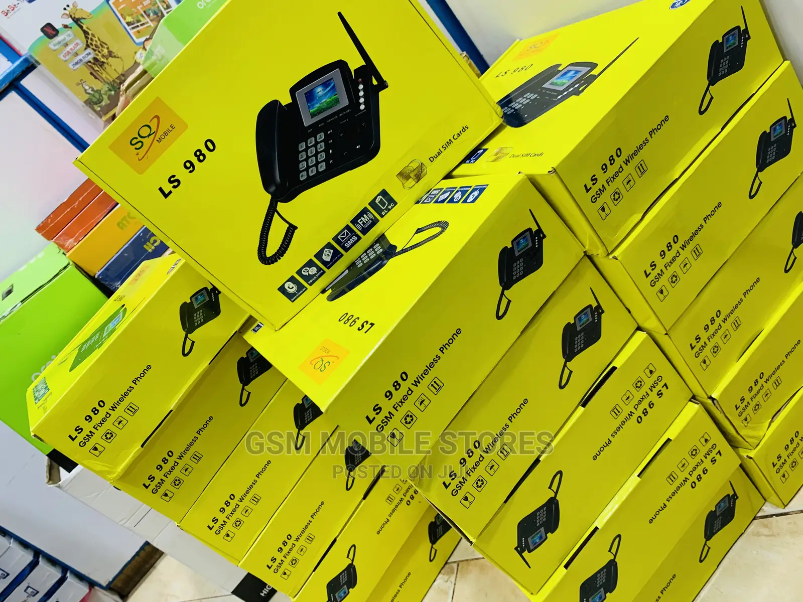 Wholesale SQ LS-980 Dual Sim GSM Landline Desktop Phone