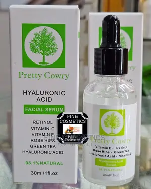 Pretty Cowry Hyaluronic Acid Facial Serum With Retinol.