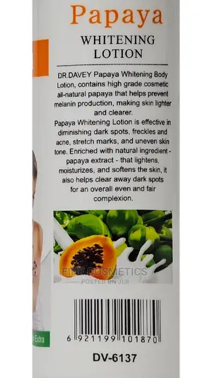 Original Dr Davey Papaya Skin Whitening Body Lotion