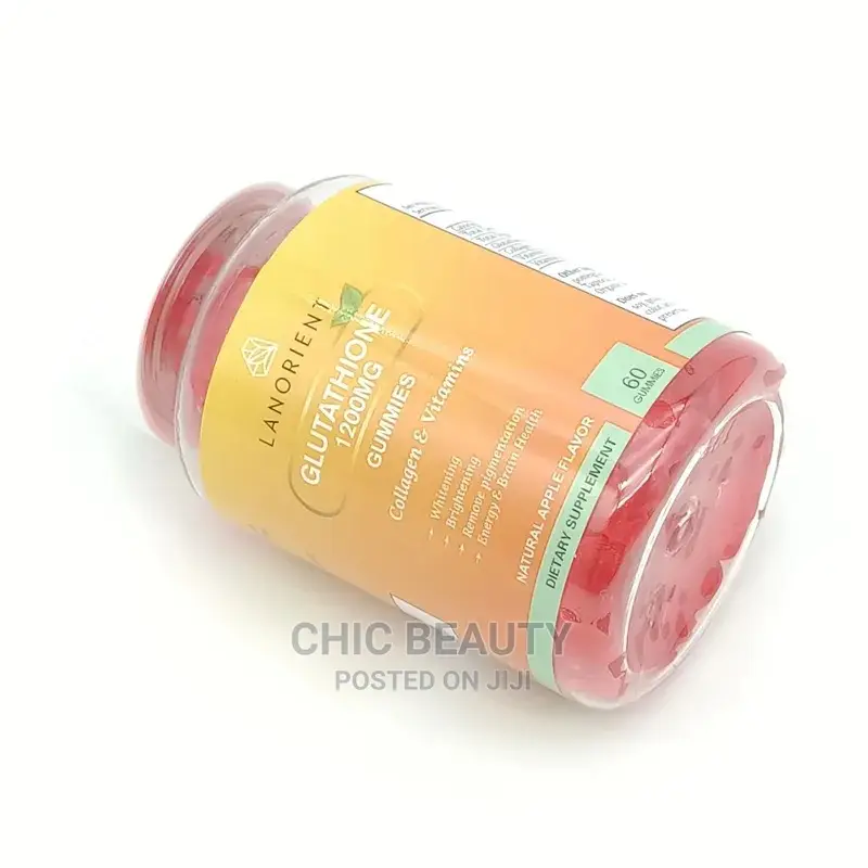 Glutathione, Collagen Gummies for Skin Lightening Glow 60pcs