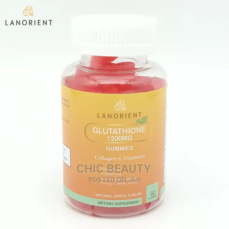 Glutathione, Collagen Gummies for Skin Lightening Glow 60pcs