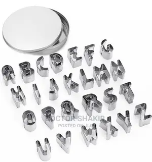 24pcs Alphabet Cookies Press/Cutter/Molds