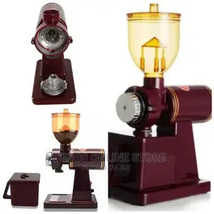 Electric Commercial Coffee Bean Grinder Machine Mill-Brown