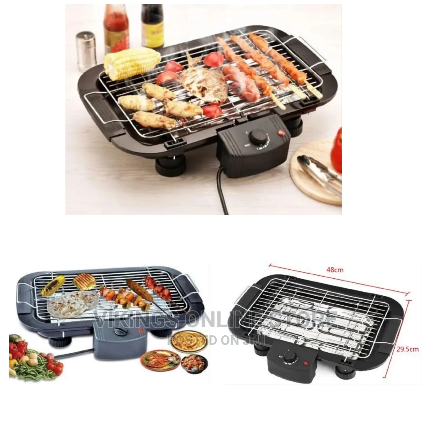 Electric (BBQ) Grill Machine-Black