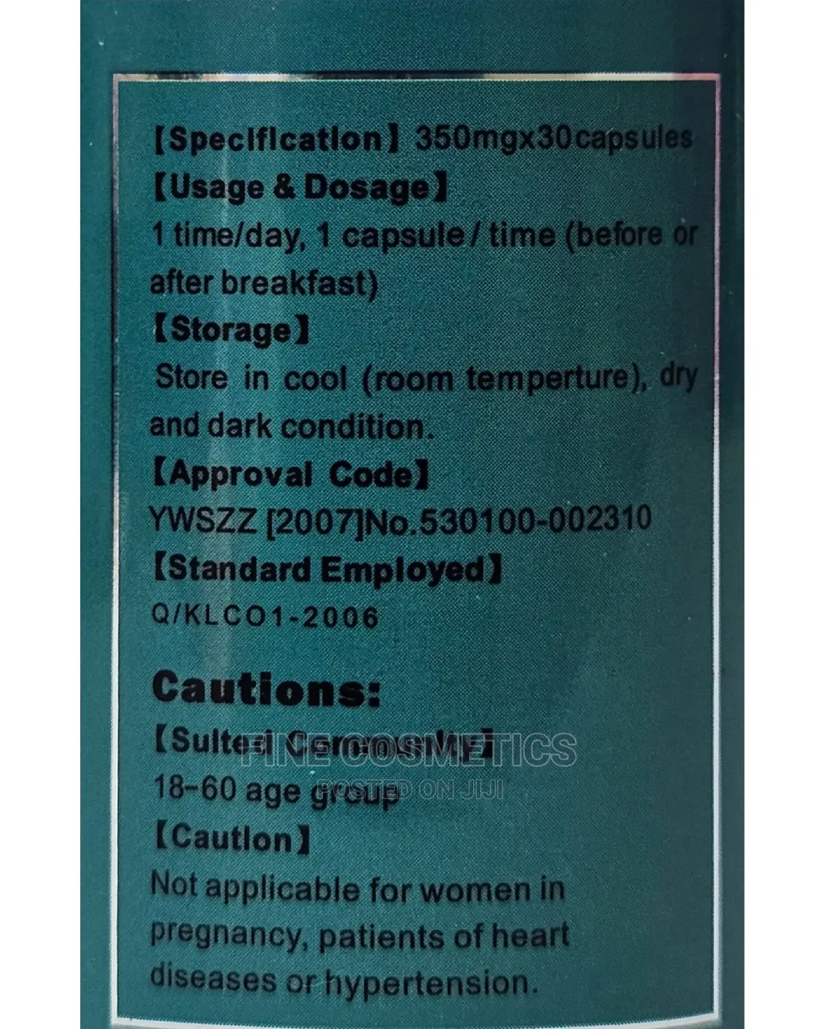 Original Lida Daidaihua Vip Weight Loss Slimming 30capsules