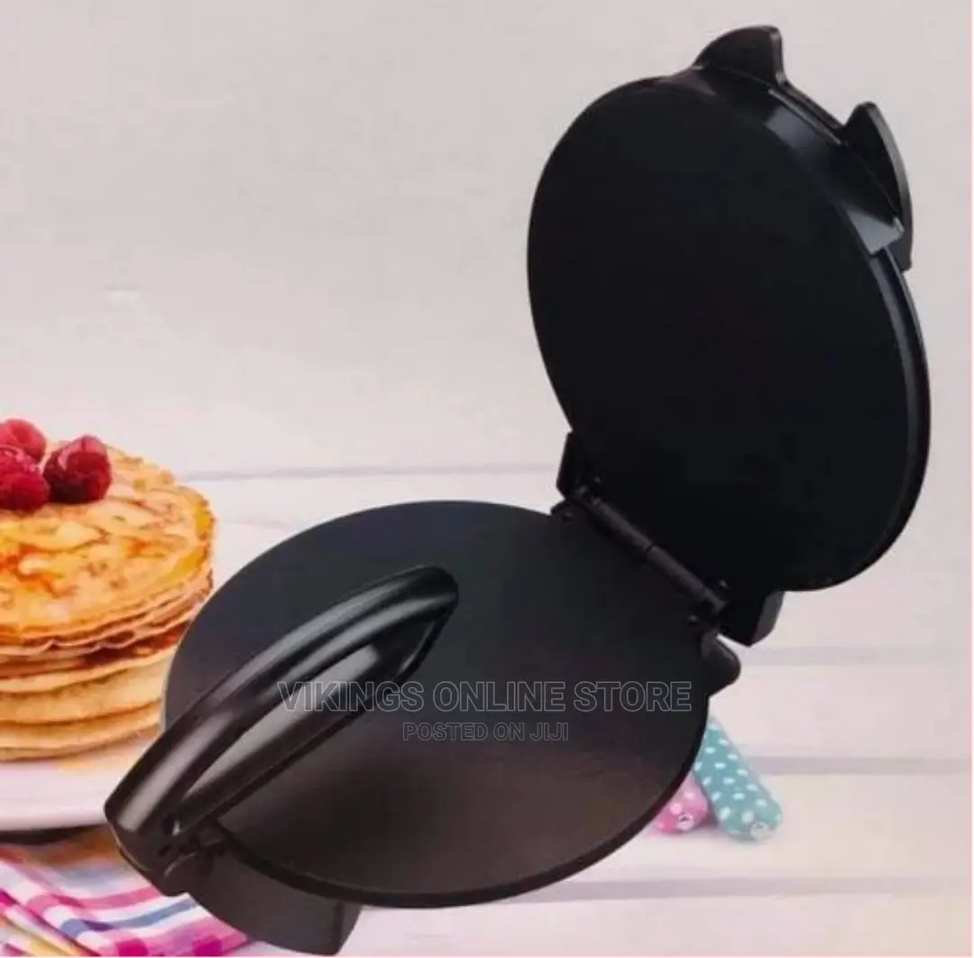 Non Stick Chapatti Roti Tortilla Pizza Maker Plate- Black