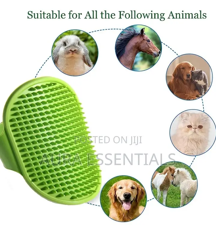 Soft Rubber Pet Grooming Bath Brush