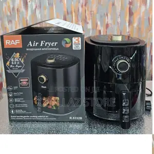 Raf 6.0L Black Air Fryer.