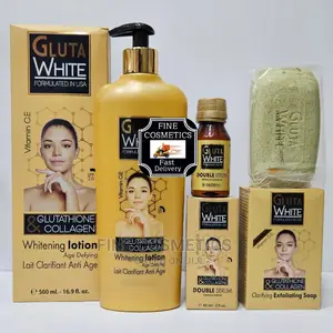 Gluta White USA Formular Set of Lotion Big 500g,Serum + Soap