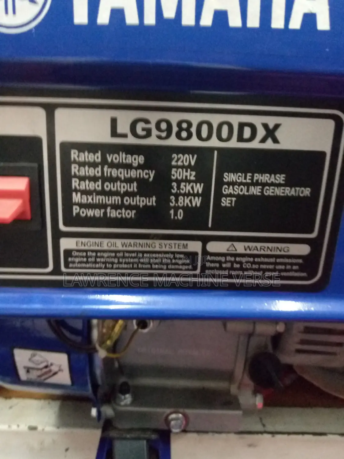 Yamaha Generator 3.8kw