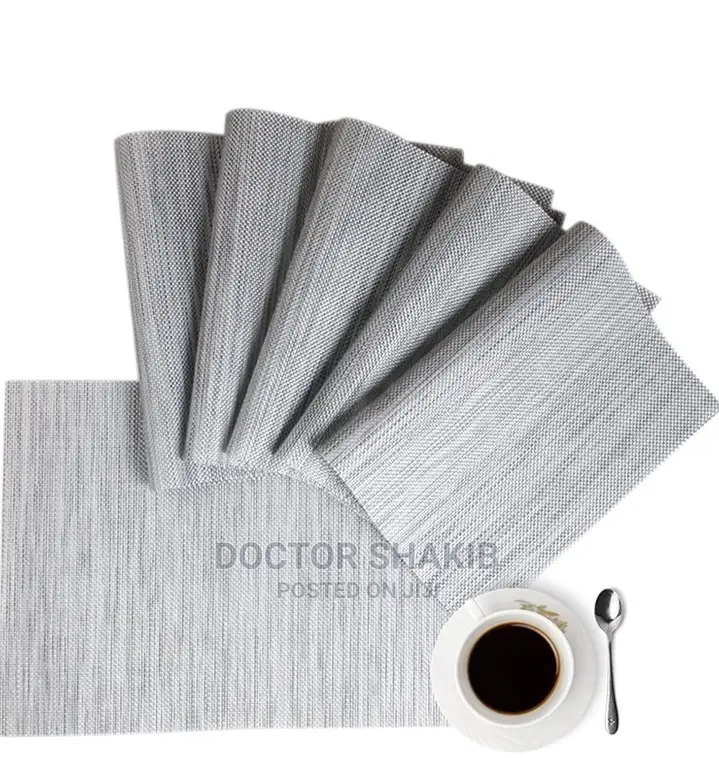 6pcs Plain Colours Table Mats