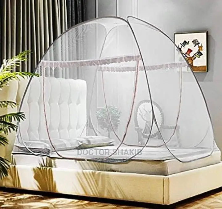 Folding Self-Standing Mosquito Net Bed Canopy