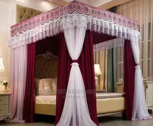 Five by Six Four Stand Mosquito Net Maroon