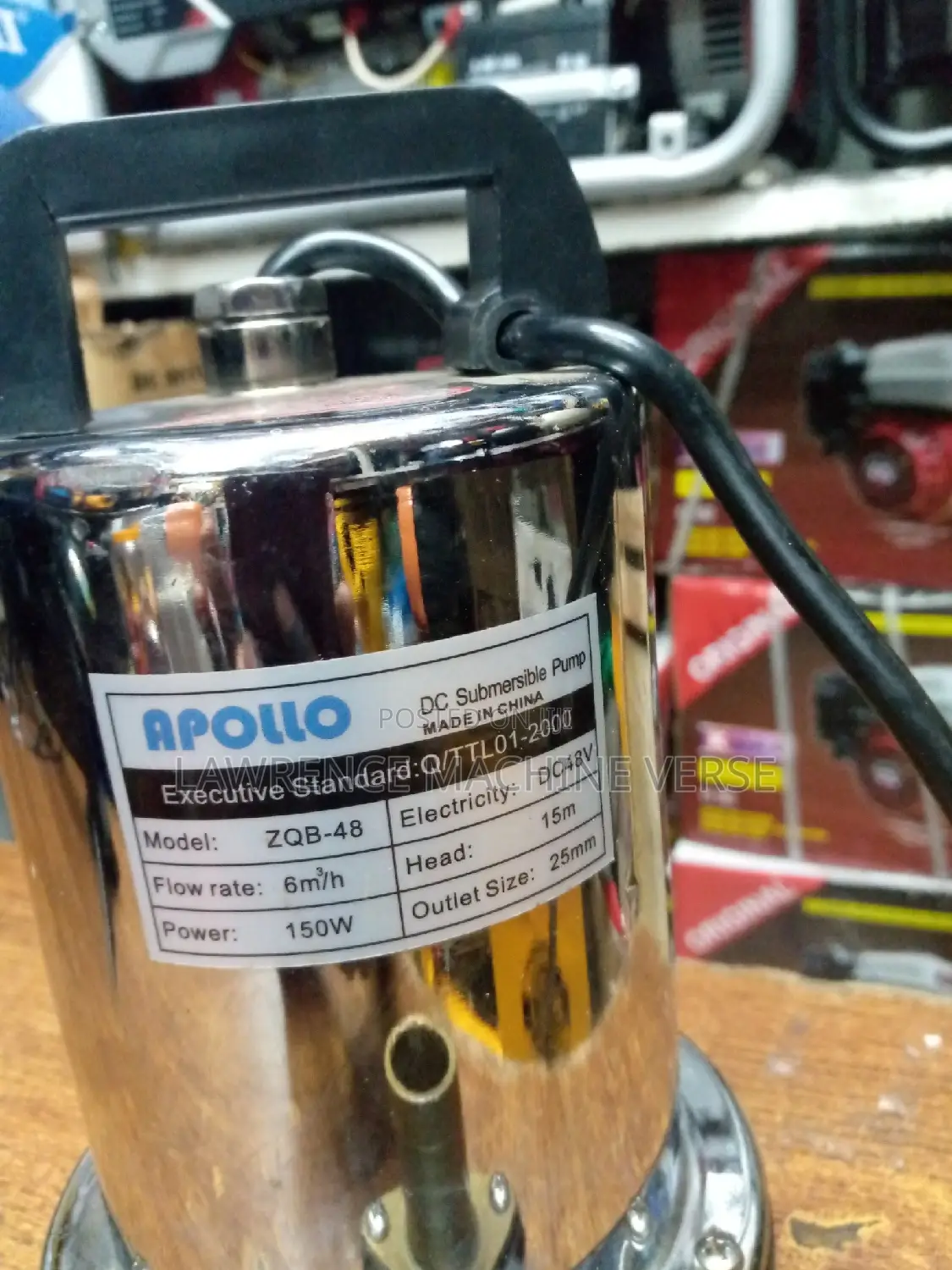 DC Submersible Pump 15m Head