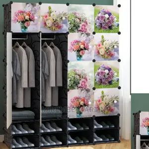 Plastic Wardrobe Color Black