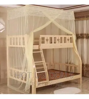 4x6 Down 3x6 Up Decker Mosquito Net - Cream
