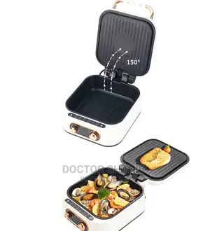 Double Sided Electric Griddle Heating Grill Machine