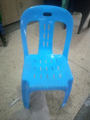 Armless Chair, Blue