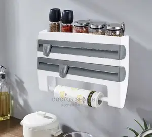Multifunction Kitchen Cling Film Holder and Cutter