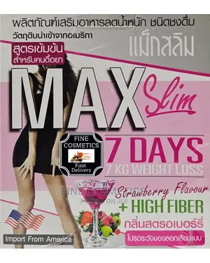 Max Slim 7days Weight Loss Strawberry Drink Slimming Juice
