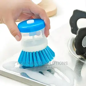 BAX Palm Dish Brush With Washing Liquid Dispenser