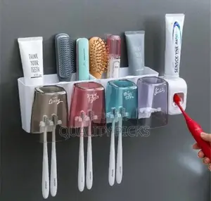 Bathroom Toothbrush Holder Automatic Toothpaste Dispenser
