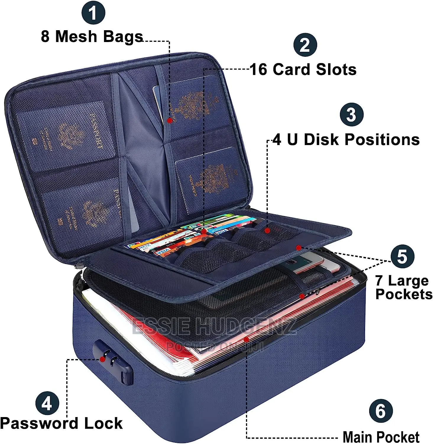 File Organizer Bag With Lock