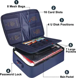 File Organizer Bag With Lock