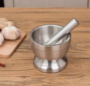Metallic Mortal and Pestle Spice Grinder