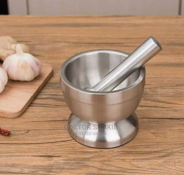 Metallic Mortal and Pestle Spice Grinder