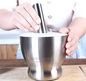 Metallic Mortal and Pestle Spice Grinder