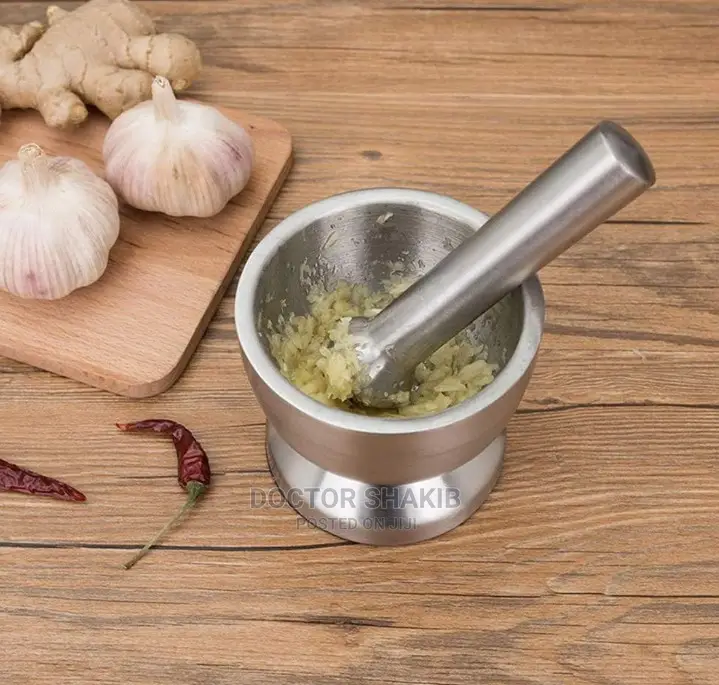 Metallic Mortal and Pestle Spice Grinder
