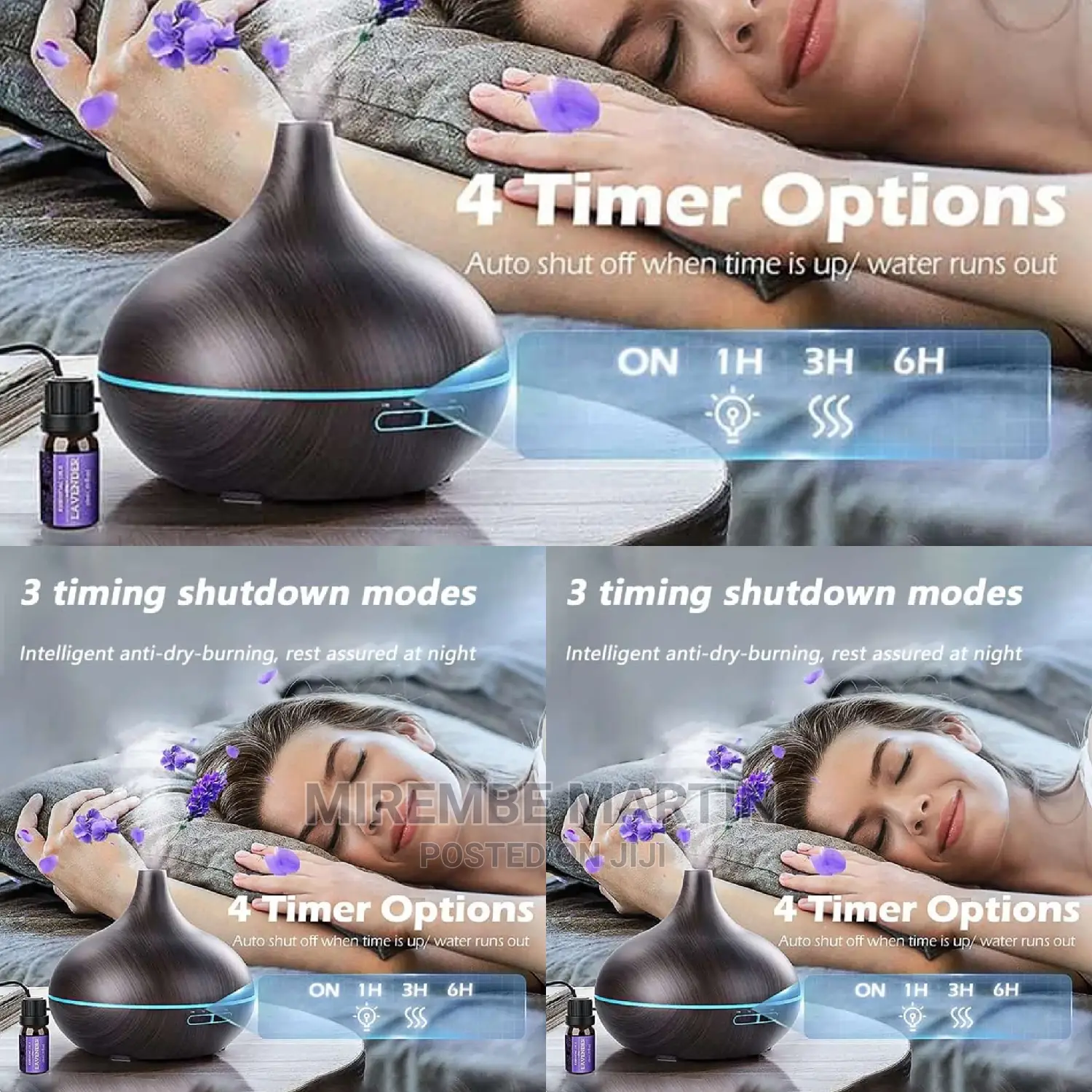 Black Wooden Air Humidifier