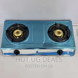 Bowang Double Gas Stove Desktop Burner - Blue