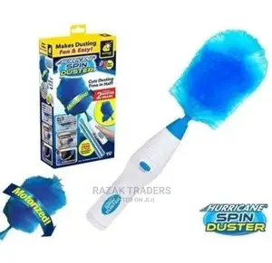 Blue Microfiber Spin Duster, 320 Gm, Size: Long