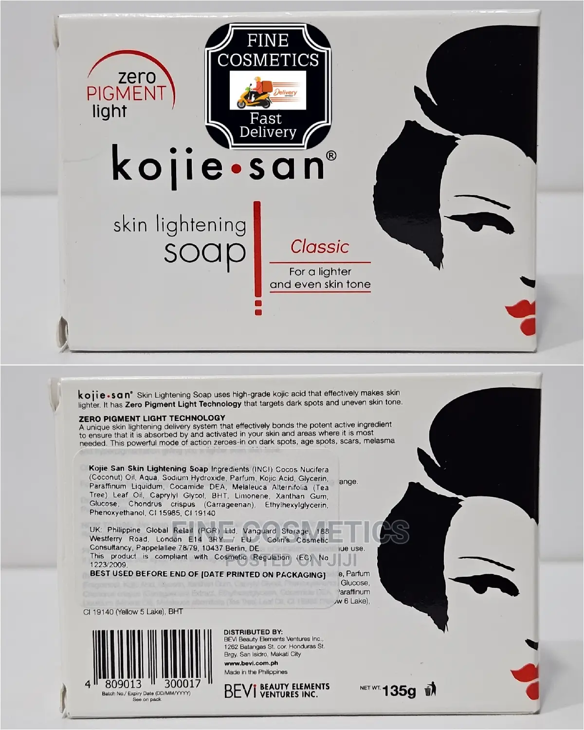 Authentic Kojie San VIP Zero Pigment Skin Lightening Soap UK