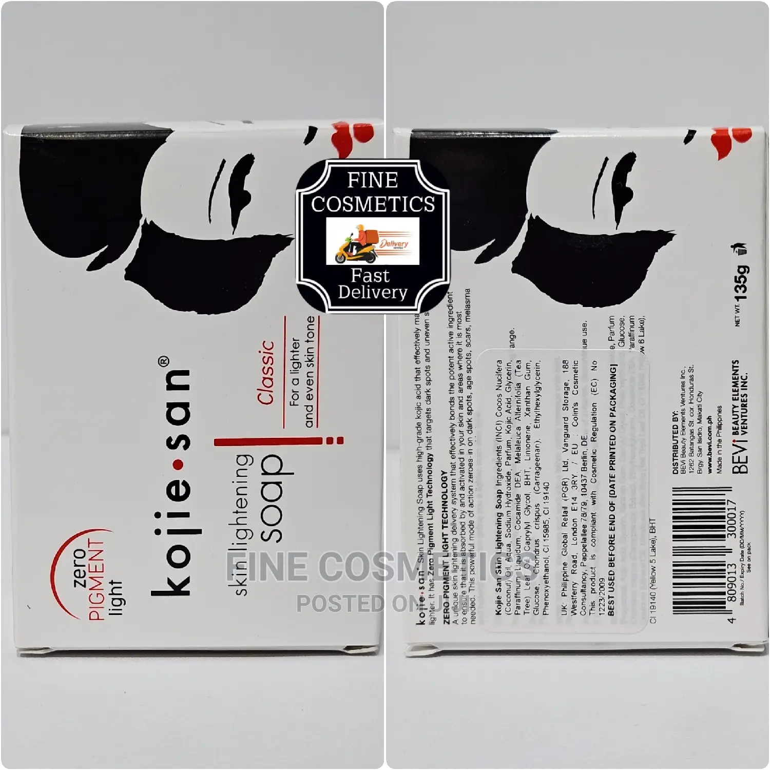 Authentic Kojie San VIP Zero Pigment Skin Lightening Soap UK