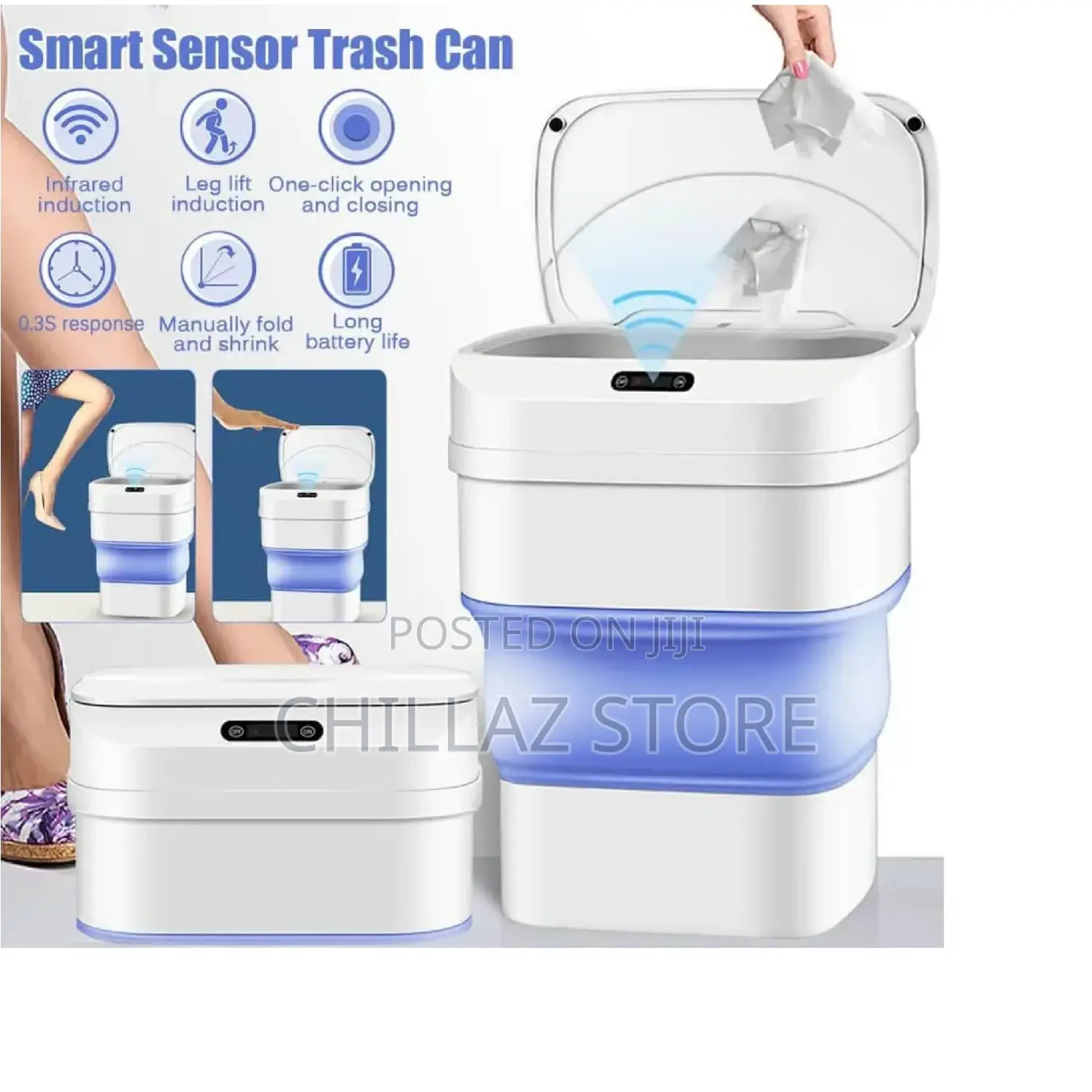 Smart Sensor Touch Trash Can.