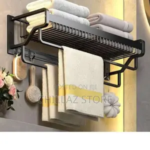 Modern Wall Mounted Bathroom Towel Holder Rack.