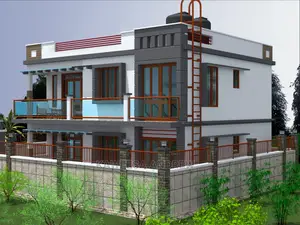 Building Plans and It's Artistic Impression.