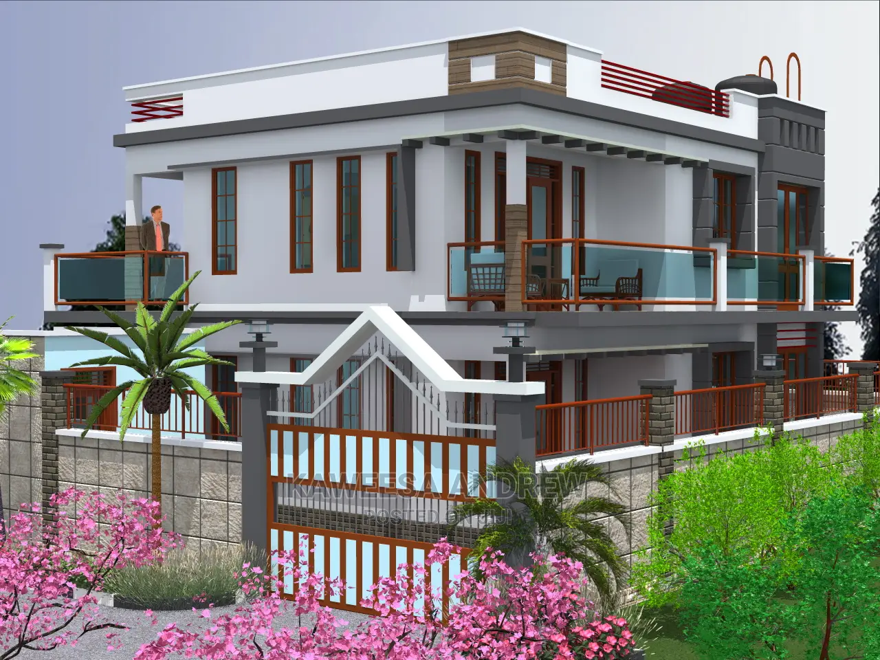 Building Plans and It's Artistic Impression.