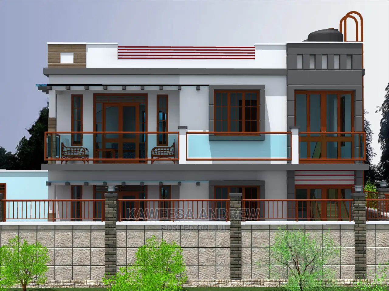 Building Plans and It's Artistic Impression.