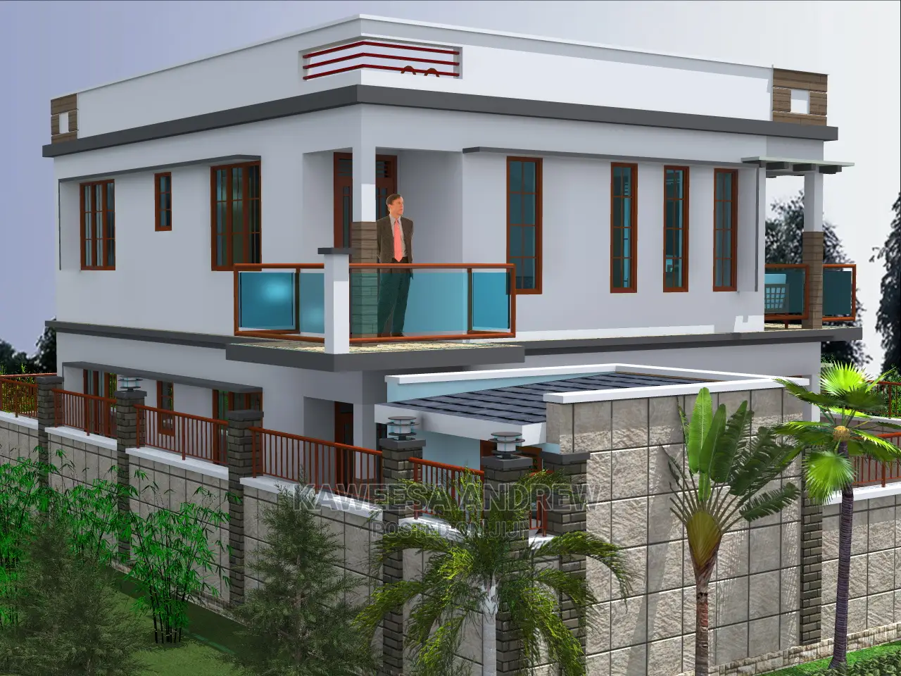 Building Plans and It's Artistic Impression.