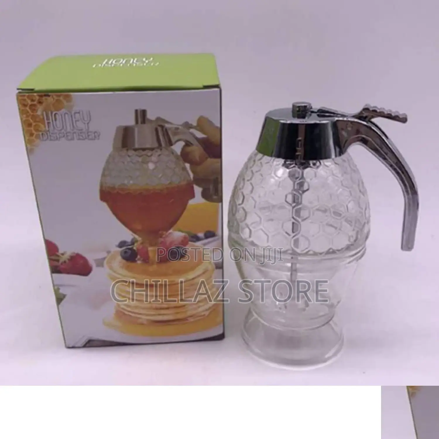 Honey Glass Dispenser.