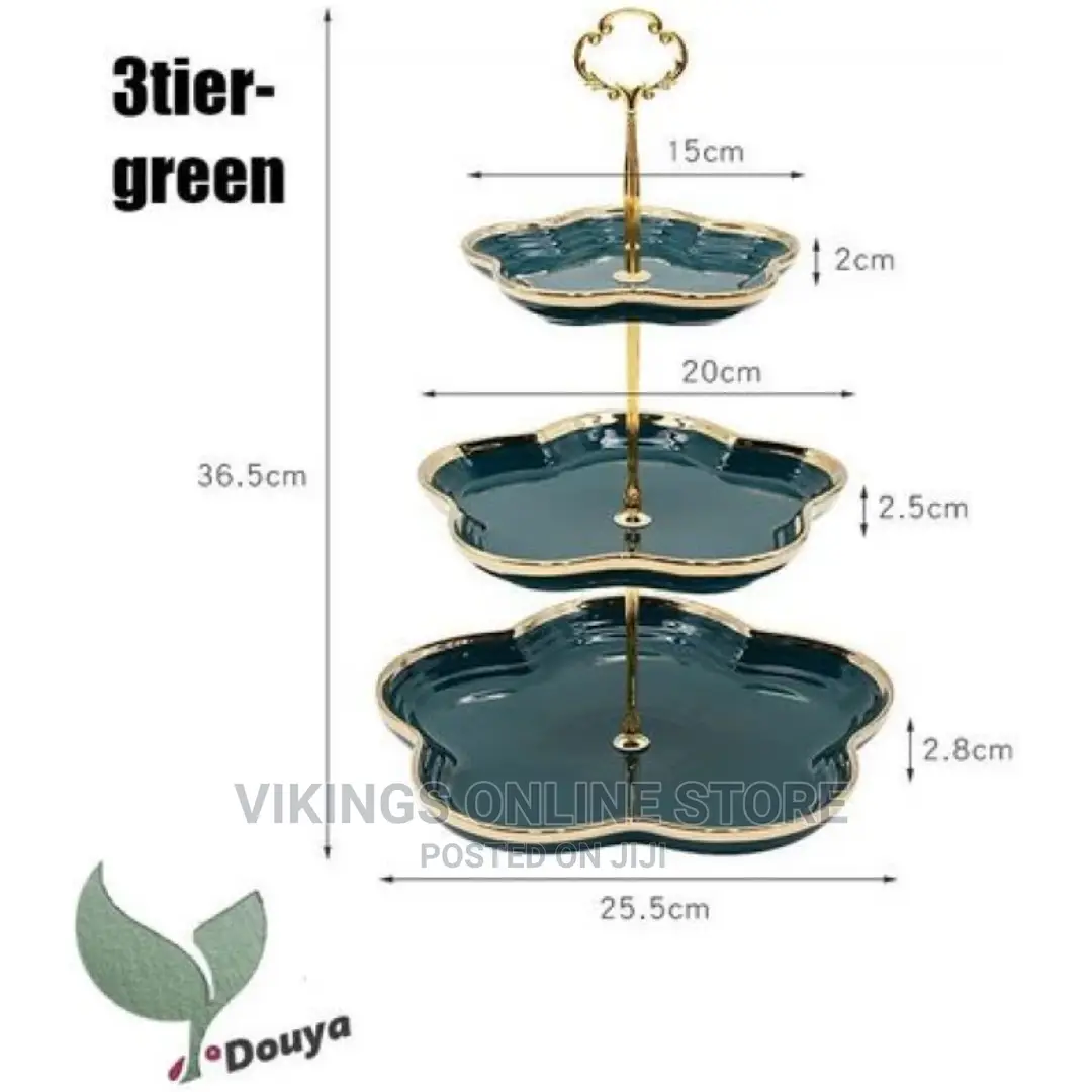 3-Tier Cookie Cake Stand Serving Platter Tray