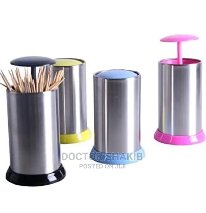 Automatic Stainless Steel Toothpick Holder