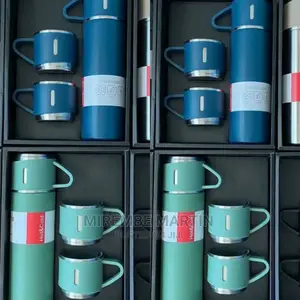 Travel Vaccum Flask With 2 Cups