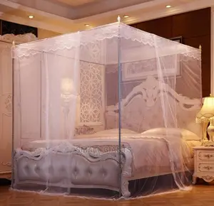 Generic Mosquito Net With 4 Metallic Stand - Multicolor