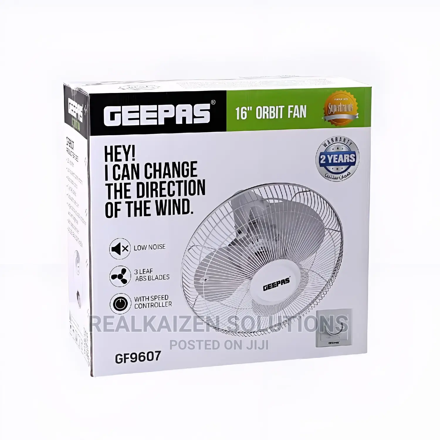 GEEPAS 16-Inch Orbital Ceiling Fan With Speed Controller 60w