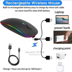 Bluetooth Rechargeable Led Mouse for iPad Macbook Computer
